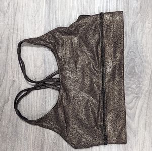 Lululemon Energy Sports Bra Gold Shine/Sparkle